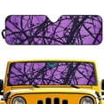 thumbnail image 1 of FUIALDOLG Car Front Window Sun Shield Purple Hunting Camo Universal Auto Sun ​Shade Windshield Rays Sunshade Visor Protector for Car Off-road Vehicle Truck SUV Accessories 52.95" L x 16.14" W, 1 of 7