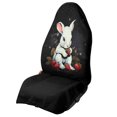 thumbnail image 1 of FUIALDOLG Car Seat Towel Cover, Compatible with Truck Seat Van, Terry Cloth Car Seat Cover for Trucks Cars, White Rabbit Strawberry, 1 of 7