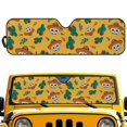 thumbnail image 1 of FUIALDOLG Car Windshield Sunshade Mexican Sugar Skull, Blocks Sun Visor Protector Foldable Sun Shield Keep Your Vehicle Cool, Fits Windshields of Car Off-road Vehicle, 1 of 7