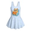 FUIALDOLG Lovely Capybara Rainbow Swimwear Little Girls One Piece ...
