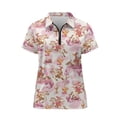 thumbnail image 1 of FUIALDOLG Cartoon Dinosaur Patterns Womens Golf Shirt for Tennis Outdoor, Quick Dry Polyester Golf Polo Tops Fashion Breathable Polo Shirts, 1 of 10