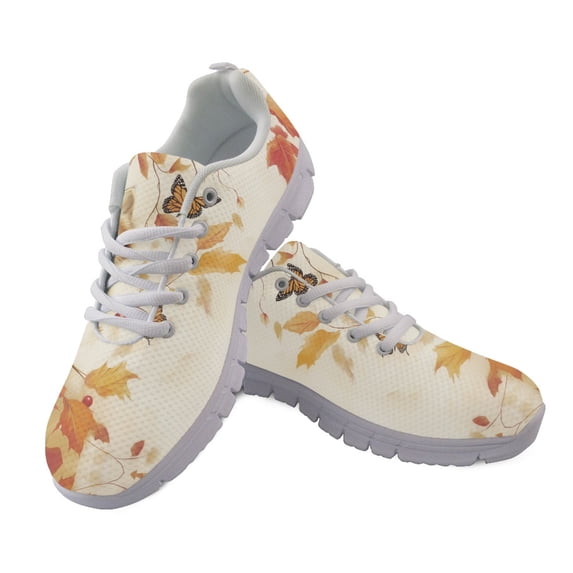 FUIALDOLG Cat Butterfly Design Lightweight Running Sneakers for Women, Mesh Women Sneakers Tennis Shoes for Training