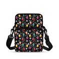 thumbnail image 1 of FUIALDOLG Christmas String Lights Print Shoulder Bags Polyester Crossbody Bags for Women, Zipper Lightweight Single Shoulder Bag, 1 of 7