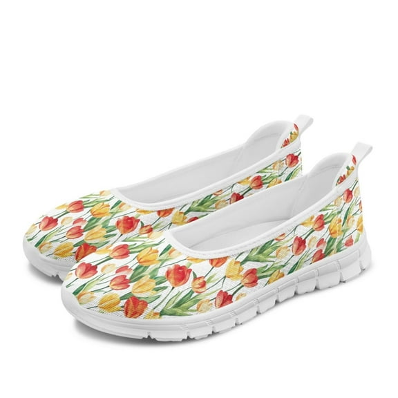 FUIALDOLG Comfort Slip On Loafers for Women Light Weight Soft Walking Shoes Casual Sneakers