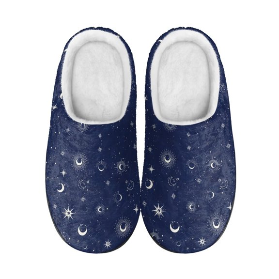 FUIALDOLG Comfortable House Slippers for Men Full Toe Indoor Slip on Warm Slides Sandals for Bedroom Indoor Home