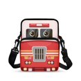 thumbnail image 1 of FUIALDOLG Crossbody Bag for Work, 2 Layer with Front Pocket Crossbody Purse for Girls Cartoon Fire Truck Print Design Crossbody Bags, 1 of 7