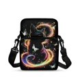 thumbnail image 1 of FUIALDOLG Crossbody Bag with Glowing Cat Butterfly, Zippered 2-Layer over Shoulder Bags for Women Crossbody Shoulder Bag, 1 of 8