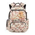 thumbnail image 1 of FUIALDOLG Cute Capybara Axolotl Kids Backpack 17 Inch, Multi Pocket Durable Bookbag for Girls, Daily School and Hiking Trips, 1 of 11