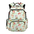 thumbnail image 1 of FUIALDOLG Cute Cartoon Mushroom 17 Inch Breathable Casual Daypack for Middle School Elementary School, Multiple Pockets Polyester Adjustable Straps Backpack for School Travel, 1 of 10