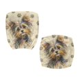 thumbnail image 1 of FUIALDOLG Desk Chair Covers Yorkshire Terrier Paw with Stretchable Soft Fit Swivel Chair Slipcover for Gaming Chairs, 2 Pcs Computer Office Chair Covers, 1 of 8