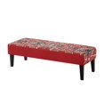 thumbnail image 1 of FUIALDOLG Dining Bench Covers, Red Brick Printed Stretch Seat Cushion Covers Removable Washable Bench Slipcover, Rectangle Seat Protector for Dining Room, Living Room, Bedroom, Kitchen, 1 of 7