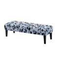 thumbnail image 1 of FUIALDOLG Dining Room Bench Covers, Stretch Blue Cheetah Print Bench Seat Protector Cover, Washable Rectangular Chair Cover for Bedrooms, Living Rooms, Kitchens, Removable, 1 of 7