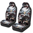 thumbnail image 1 of FUIALDOLG Elastic Front Seats Cushion Pad Mat for Automobile, Polyester Waterproof Front Car Seat Covers, Bald Eagle Flag Motifs, 1 of 11