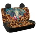 thumbnail image 1 of FUIALDOLG Elephant Leopard Galaxy Full Wrap Car Seat Cover for Car Interior Automotive, Comfortable Rear Bench Seat Covers Stretch Car Back Seat Cover Protectors, 1 of 6