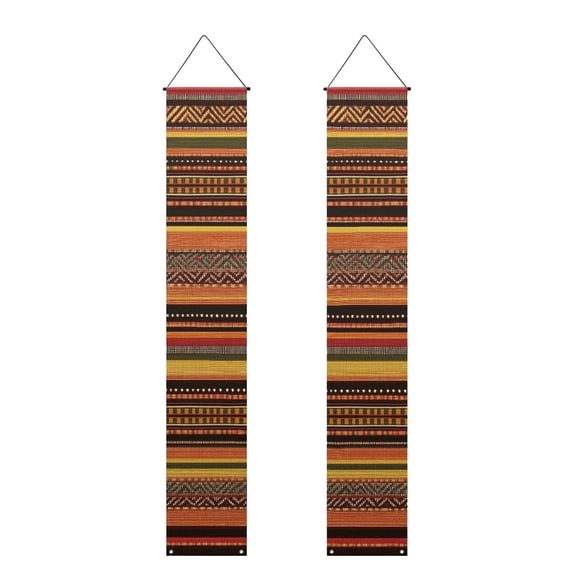 FUIALDOLG Ethnic Aztec Pattern Porch Sign Welcome Home Banner Door Sign Decorations Western Farmhouse House Outdoor Door Wall Hanging Decor for Yard Wall