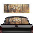 thumbnail image 1 of FUIALDOLG Forest Deer Herd Rear Window Decals 66.9 x 22.4 Inches, Vinyl Perforated Decals Fit Most Pickup Trucks, Personalized Decoration for Car Back Windows, 1 of 8