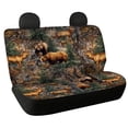 thumbnail image 1 of FUIALDOLG Forest Wildlife Print Rear Bench Seat Covers with SUV Sedan, Comfortable Waterproof Stretch Dirt and Scratch Proof Covers (2 Pack), 1 of 7
