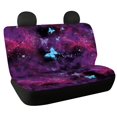 thumbnail image 1 of FUIALDOLG Galaxy Butterfly Rear Bench Seat Covers, Comfortable Waterproof Stretch Covers for SUV Sedan, 2 Pack Dirt Scratch Proof Car Interior Protectors, 1 of 4