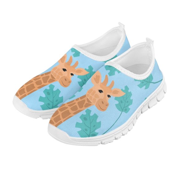 FUIALDOLG Girls Boys Shoes Kids Loafers Little Kids Wide Toe Slip On Sneakers for Running Walking