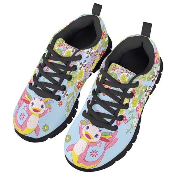 FUIALDOLG Girls and Boys School Shoes Kids Tennis Non Slip Athletic Running Shoes Walking Lightweight Lace Up Sneakers for Little/Big Kid