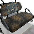 thumbnail image 1 of FUIALDOLG Golden Mandala Cow Print Golf Cart Front Seat Cover(Seat Cushion Cover + Backrest) Breathable Adjustable Golf Seat Covers for Ezgo Club Car Cart All Seasons No Stapler Required, 1 of 8