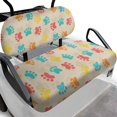 thumbnail image 1 of FUIALDOLG Golf Seat Covers for Cart Universal Fit Club Car Precedent Cute Color Paws Print Breathable Golf Cart Bench Seat Covers Washable Fashion Accessories, 1 of 8