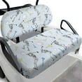 thumbnail image 1 of FUIALDOLG Golf Seat Covers for Cart Universal Fit Club Car Precedent Skeleton Golfers Print Breathable Golf Cart Bench Seat Covers Washable Fashion Accessories, 1 of 8