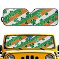 thumbnail image 1 of FUIALDOLG Green Leaves Stripes Windshield Sun Shade Sun Visor Heat Shield for Front Window Car Off-road Vehicle Accessories Keep Vehicle Cool, 1 of 7