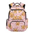 thumbnail image 1 of FUIALDOLG Happy Capybara Pattern School Backpacks with Multi Pocket Breathable Multi-pocket Bookbag, Soft 17 Inch School Bookbag for Elementary School Travel, 1 of 10