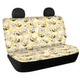thumbnail image 1 of FUIALDOLG Honeycomb Pattern Design Rear Bench Seat Cover with Car SUV, Stretch Non-Slip Car Seat Covers(2 Pack), 1 of 7