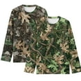 thumbnail image 1 of FUIALDOLG Hunting Camo Kids Boys T Shirts Casual Long Sleeve Green Tops 2 Pack Round Neck Soft Loose Basic Tees 5-6 Years, 1 of 6