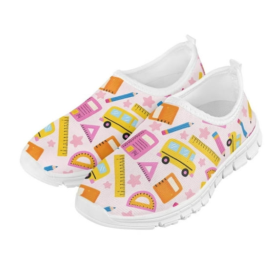 FUIALDOLG Kid's Sneakers School Running Loafers Low Top Walking Tennis Casual Shoes Strap Athletic Fashion Sneakers for Children