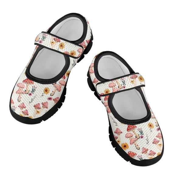 FUIALDOLG Kids Hook Loop Closure Cute Shoes for Teen Child Running Walking Shoes for School Fashion Lightweight Sneakers for Toddlers with Arch Support