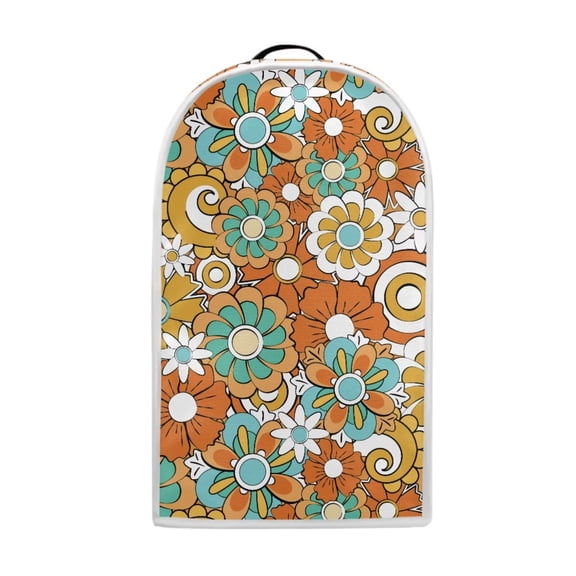 FUIALDOLG Kitchen Blender Dust Cover Stain Resistant Retro Hippie Flower Stand Mixer Covers Coffee Maker Appliance Protector for Home Kitchen,with Handle