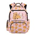 thumbnail image 1 of FUIALDOLG Lightweight 17 Inch Kids Backpack with Pastry Capybara Print, 600D Polyester Durable Bookbag for School and Outdoor Travel, 1 of 10