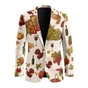 FUIALDOLG Lightweight Mens Blazer Casual Sport Coats Suit Jacket for Summer Prom, Polyester Breathable Sports Coat with Slim Fit