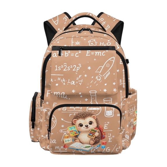 FUIALDOLG Lightweight School Bag for Elementary School Middle School, 600D Polyester Large Capacity Kids Backpack, Capybara Theme