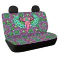 thumbnail image 1 of FUIALDOLG Mandala Elephant Rear Bench Seat Covers for SUV, 2 Piece Non-Slip Car Rear Seat Covers, Durable Dirt Proof Back Seat Covers for Sedan Van, 1 of 4
