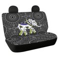 thumbnail image 1 of FUIALDOLG Mandala Elephant Rear Bench Seat Covers for SUV, 2 Piece Non Slip Car Rear Seat Covers Easy to Install Durable Back Seat Covers, 1 of 4