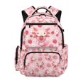 thumbnail image 1 of FUIALDOLG Multi-Pocket 17 Inch School Bag with Axolotl Strawberry Pattern, 600D Polyester Durable Bookbag for Back to School Daily Use, 1 of 10