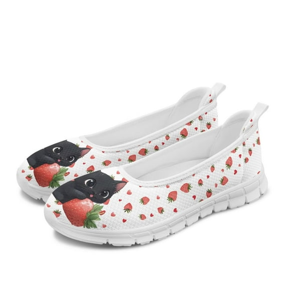 FUIALDOLG Office Shoes for Women Business Loafers Work Casual Flats Shoes Comfortable Lightweight Penny Shoes Slip On Walking Shoes Valentine's Day Gift