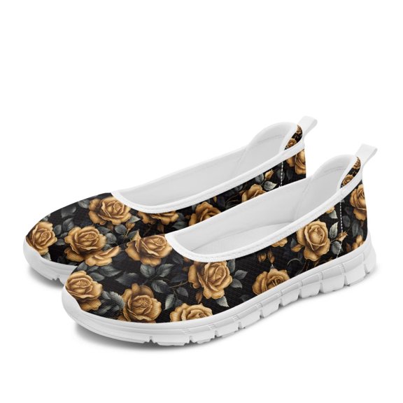 FUIALDOLG Office Shoes for Women Business Loafers Work Casual Flats Shoes Comfortable Lightweight Penny Shoes Slip On Walking Shoes