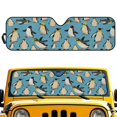 thumbnail image 1 of FUIALDOLG Penguins Automotive Sunshade Comes with Storage Bag, Keep Car Interior Cool,Universal Windshield Sun Shade Fit for Cars, Off-road Vehicle, Trucks, SUV (52.95x16.14 inch), 1 of 7