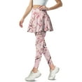 thumbnail image 1 of FUIALDOLG Pink Cherry Blossom Butterfly Skirted Leggings for Women Athletic Skirt with Leggings Yoga Pants Sport Full Length Pants Tennis Clothing,Size M, 1 of 7