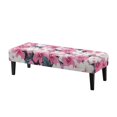 thumbnail image 1 of FUIALDOLG Pink Hibiscus Flower Print Stretch Bench Covers Slipcover, Anti-Dust Bench Seat Protector, Washable Rectangle Seat Covers for Dining Room, Living Room, Kitchen, 1 of 7