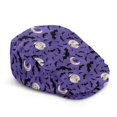 thumbnail image 1 of FUIALDOLG Polyester Mens Forward Cap for Driving Hunting Travel, Soft Retro Newsboy Hat, Halloween Bat Moon Pattern, 1 of 4