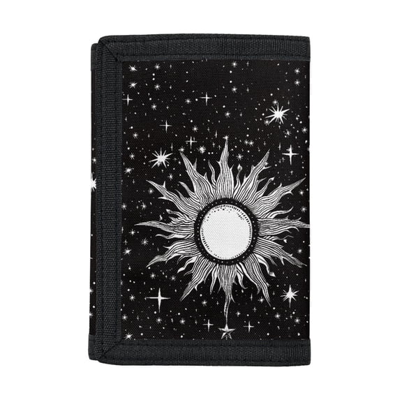 FUIALDOLG Polyester Toddler Wallet with Portable Soft Children's Wallet for Shopping, Galaxy Sky Pattern Design Youth Purse