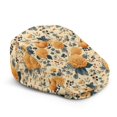 thumbnail image 1 of FUIALDOLG Pumpkin Floral Print All-Season Newsboy Hat, All-Match Soft Polyester Retro Flat Caps for Driving Outdoor Golf, 1 of 4