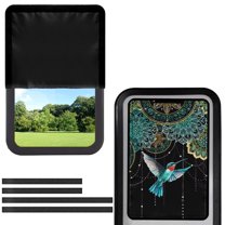 FUIALDOLG RV Door Window Shade Cover Boho Mandala Hummingbird Blackout RV Door Window Shades Camper Sunshade Privacy Protection Travel Trailer Motorhome Sun Shade Accessories, 26 x 17.3 inches