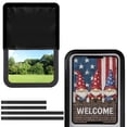 thumbnail image 1 of FUIALDOLG RV Door Window Shade Cover, Foldable Sun Shade Windshield Blackout Shower Curtains Coverage Accessories Fits for Most RV Interior Door American Flag Dwarf (17.3" X 26"), 1 of 7